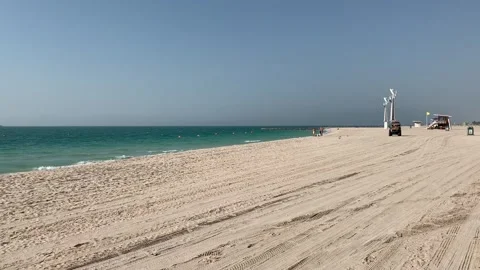 Beach in Dubai 스톡 동영상 342814328