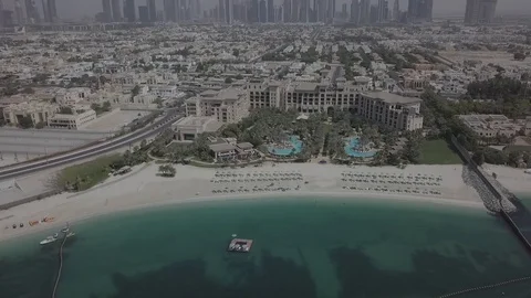 Beach Dubai shot Stock Footage 121210390