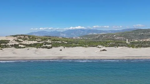 Beach dunes mountains Foto stock