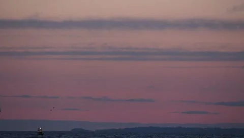Beach at Dusk Stock Footage 11360668