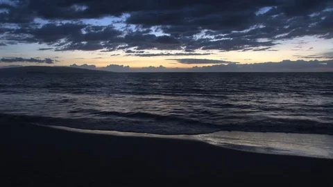 Beach dusk Stock Footage 74062278