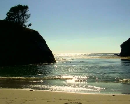 Beach at dusk V1 - PAL Stock Footage 10721764