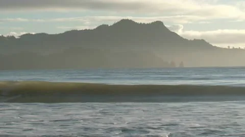 Beach early morning Stock Footage 10710256