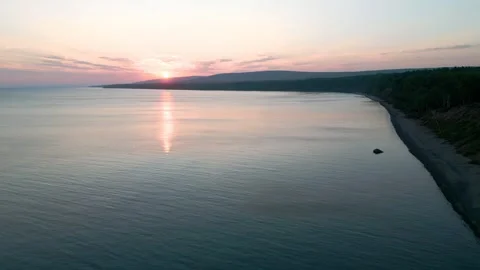 Beach at early sunrise Stock Footage 295906832