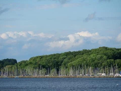 The beach of Eckernfoerde in germany Stock Photos