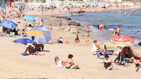 On the Beach (Editorial Use Only) Stock Footage 135450190