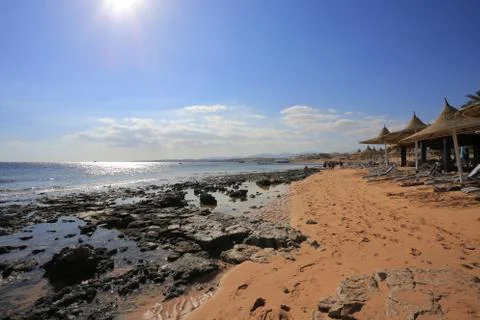 Beach in egypt Foto stock
