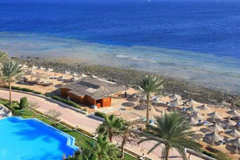Beach in egypt Stock-Fotos