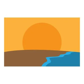 Beach element vector design Stock Illustration