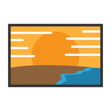 Beach element vector design Stock Illustration