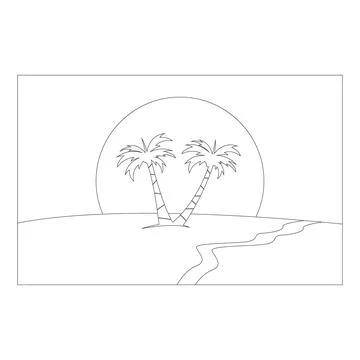Beach element vector design Stock Illustration