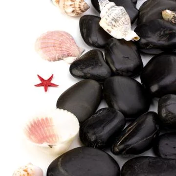 Beach elements background Stock Photos