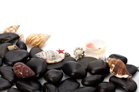 Beach elements background Stock Photos