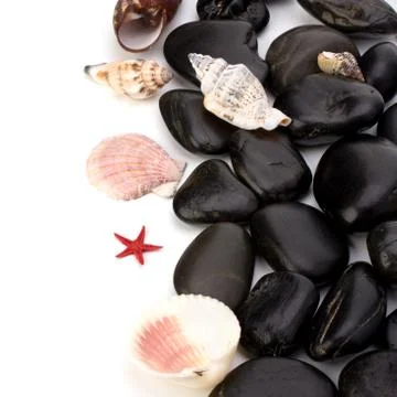 Beach elements background Stock Photos