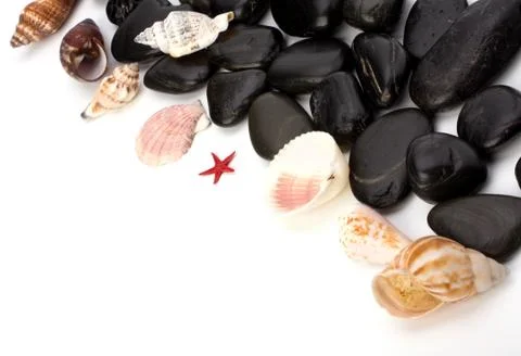 Beach elements background Stock Photos