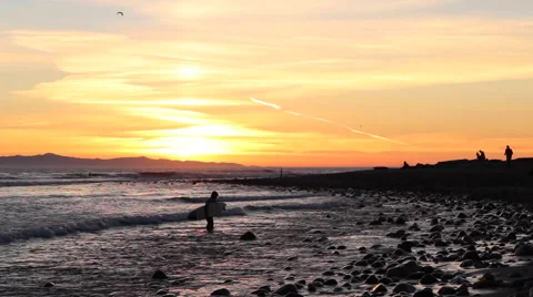 The Beach at an end Stock Footage 51299801