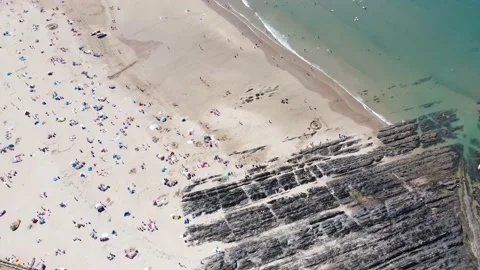 Beach England Devon Stock Footage 204854128