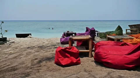 Beach Enter slow motion Video stock 57151726