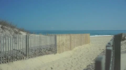 Beach entrance Stockbeeldmateriaal 10866513