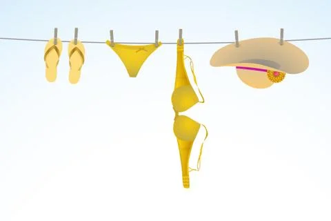 Beach equipment Stock Illustration