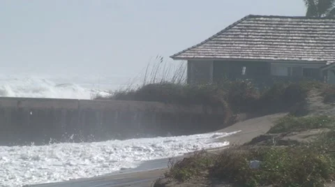 Beach Erosion Stock-Footage 7902048