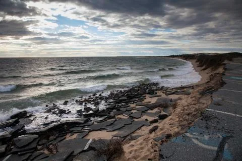 Beach Erosion Stock-Illustration