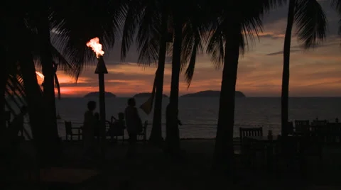 Beach evening - HD Stock Footage 35346894