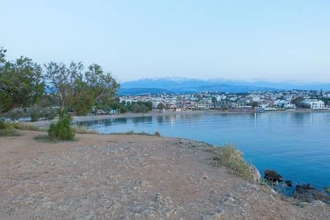 Beach in evening. Foto stock