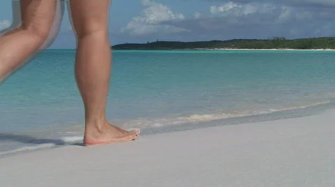 Beach Feet Stock Footage 474365