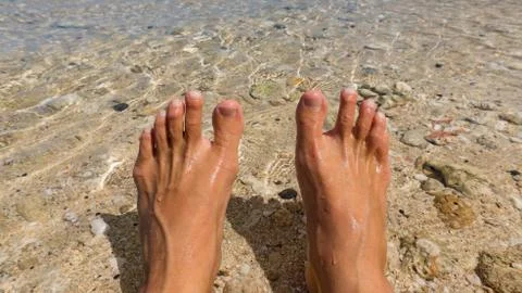 Beach Feet Stock Photos
