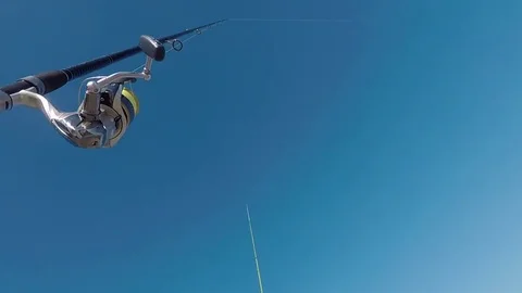 Beach fishing rods Vídeo Stock 82211490