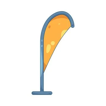 Beach flag Stock Illustration