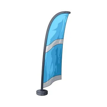 Beach flag illustration イラスト素材
