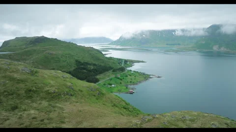 Beach flight in norway Stock Footage 283559566