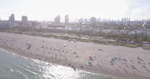 Beach fly over Stock Footage 119531069