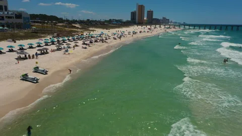 Beach Fly Over 库存影片 131065629
