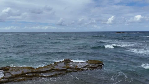 Beach fly over stunning San Juan Stock Footage 273586219