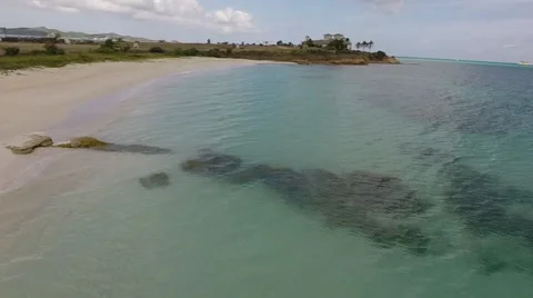 Beach Flyby Video stock 49568209