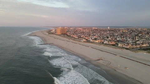 Beach Flyover Stock Footage