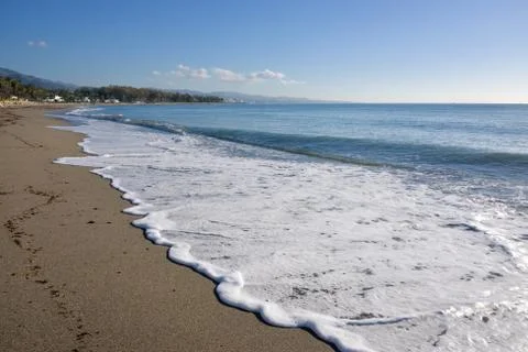 Beach foam Stock Photos