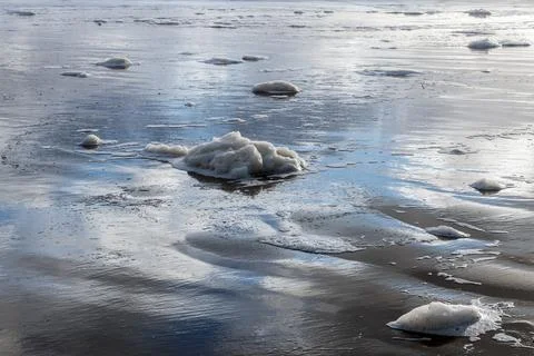 Beach foam Stock Photos