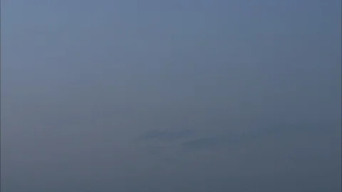 Beach fog with faint clouds Stock Footage 87738525