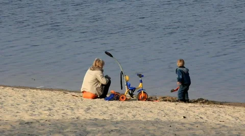 On the beach Stock Footage 701953