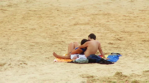 On the beach Stock Footage 5505426