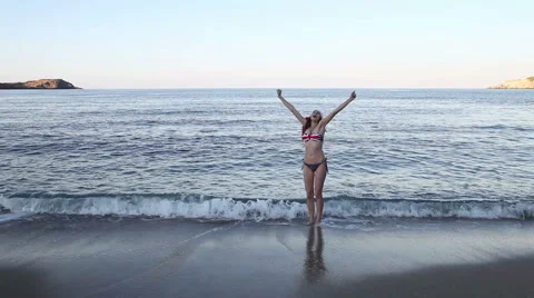 At beach Stock Footage 44228683