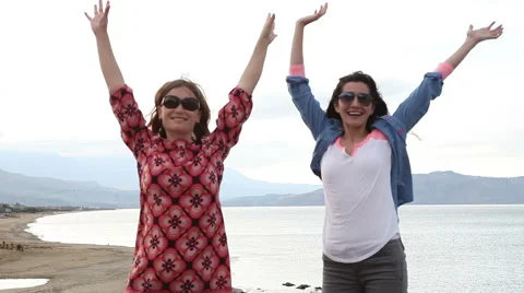 At the beach 스톡 동영상 44388587