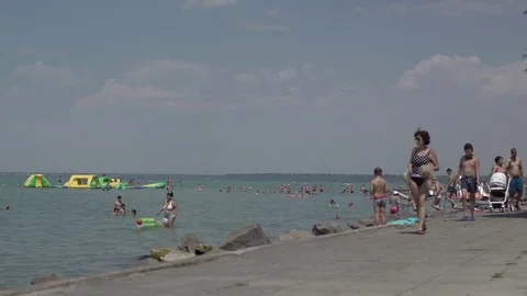 At the beach Stock Footage