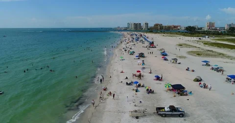 At the Beach Stock Footage 92003698