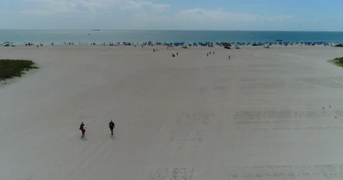 At the Beach Stock Footage 92009336