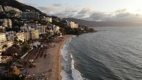 Beach Footage at Sundown Vídeo Stock 90595025